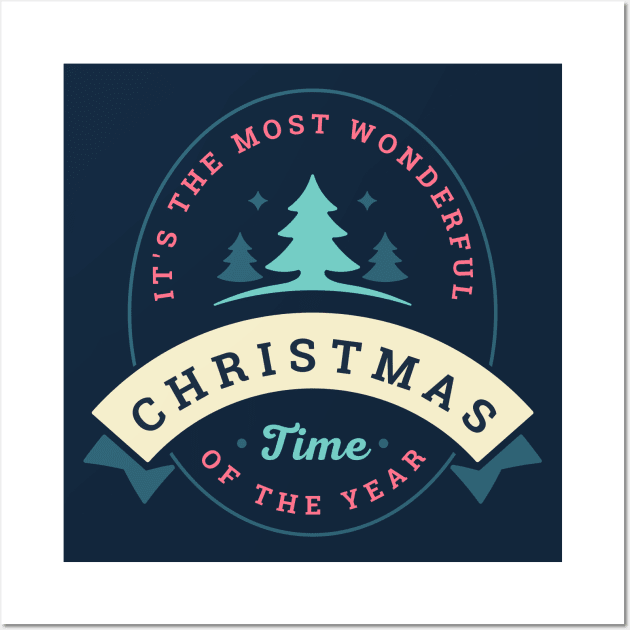 It's the most wonderful time of the year. Christmas Wall Art by Blended Designs